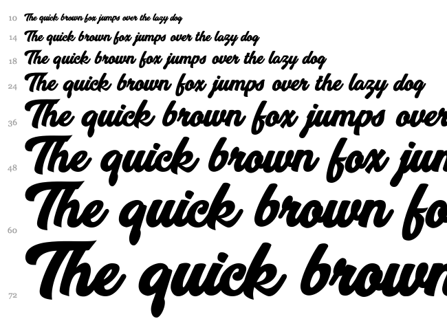 Breeze font waterfall